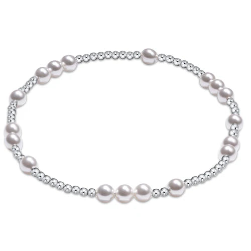 Hope Unwritten Silver Pearl Bracelet