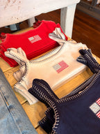 American Flag Stich Crop Tank