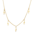 Lightning Bolt Shaker Necklace