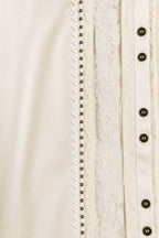 Satin & Lace Button-Up