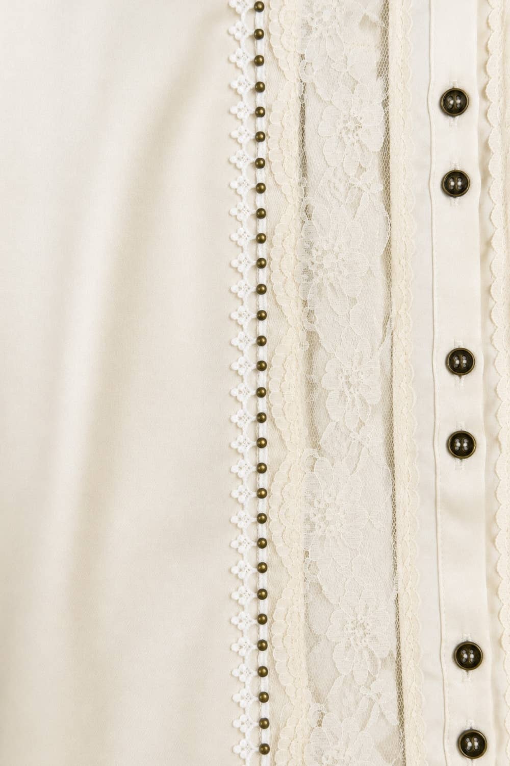 Satin & Lace Button-Up