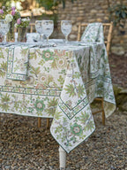 Augustine 36" Ivory Tablecloth
