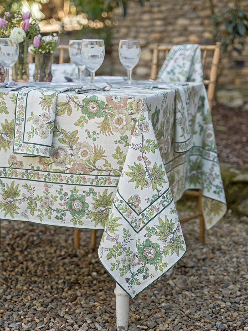 Augustine 36" Ivory Tablecloth