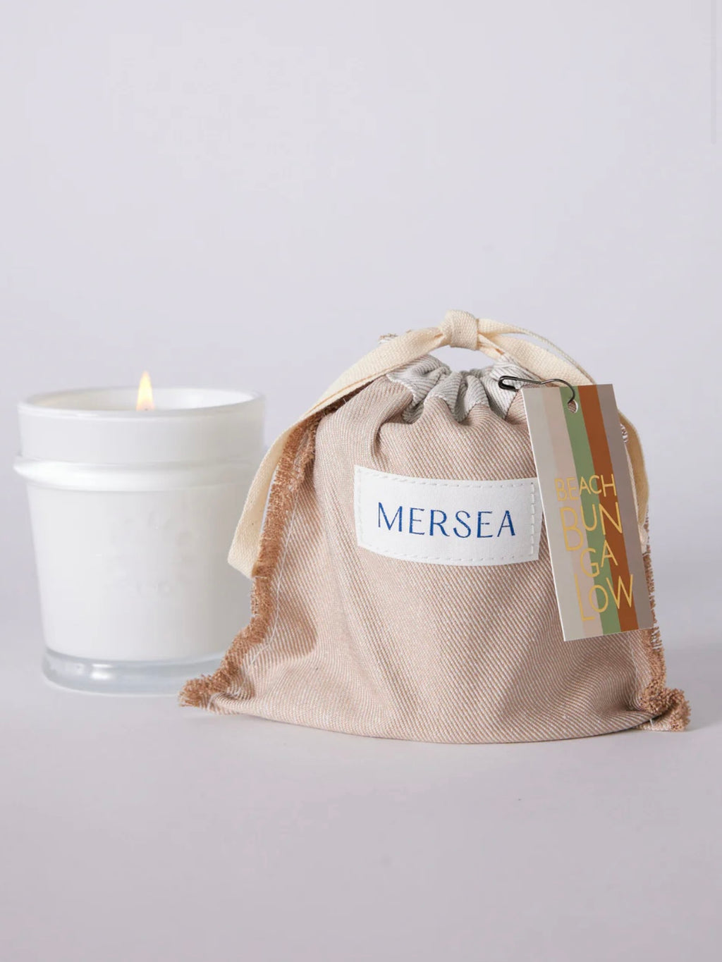 Beach Bungalow Sandbag Candle