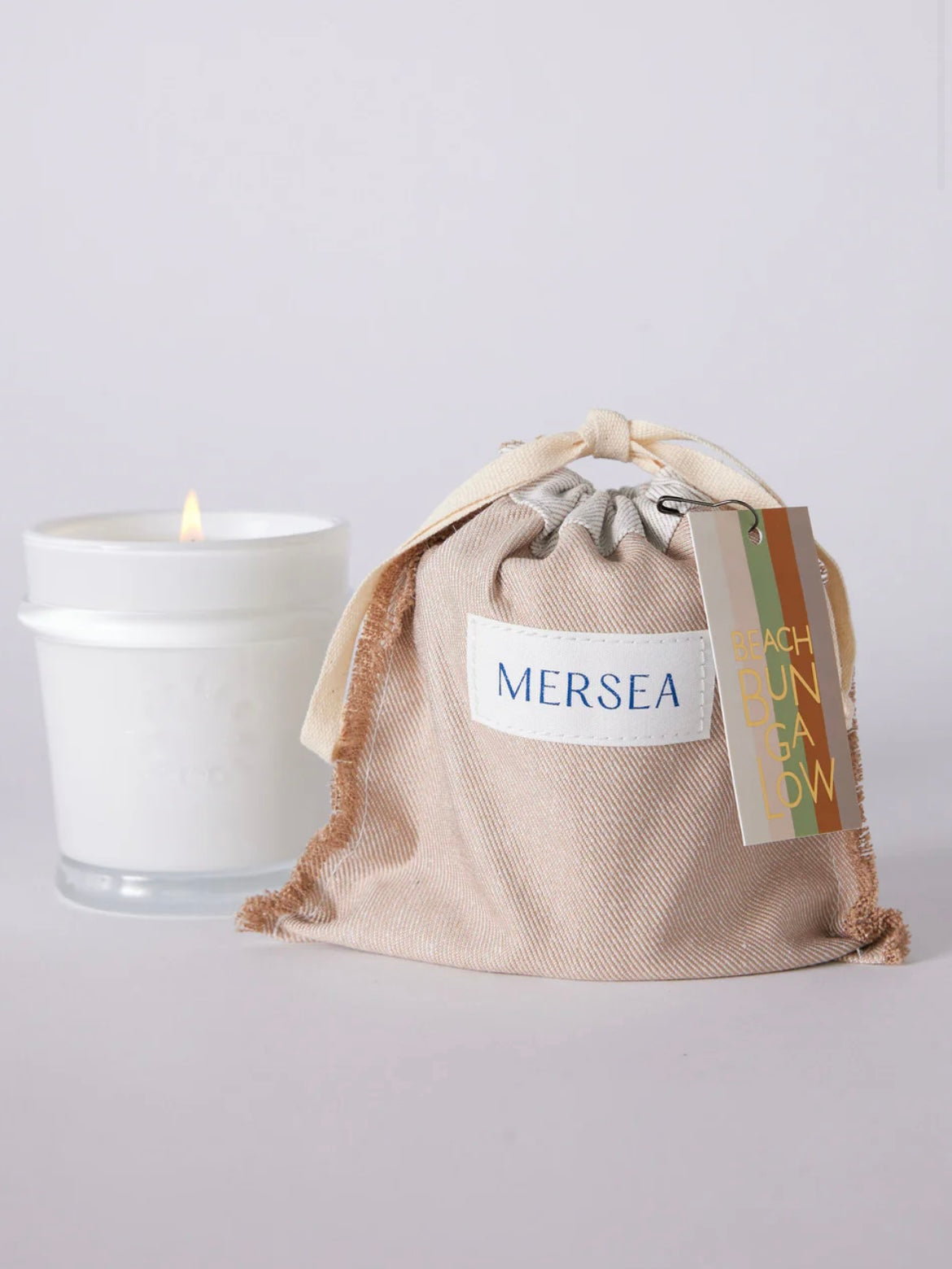 Beach Bungalow Sandbag Candle