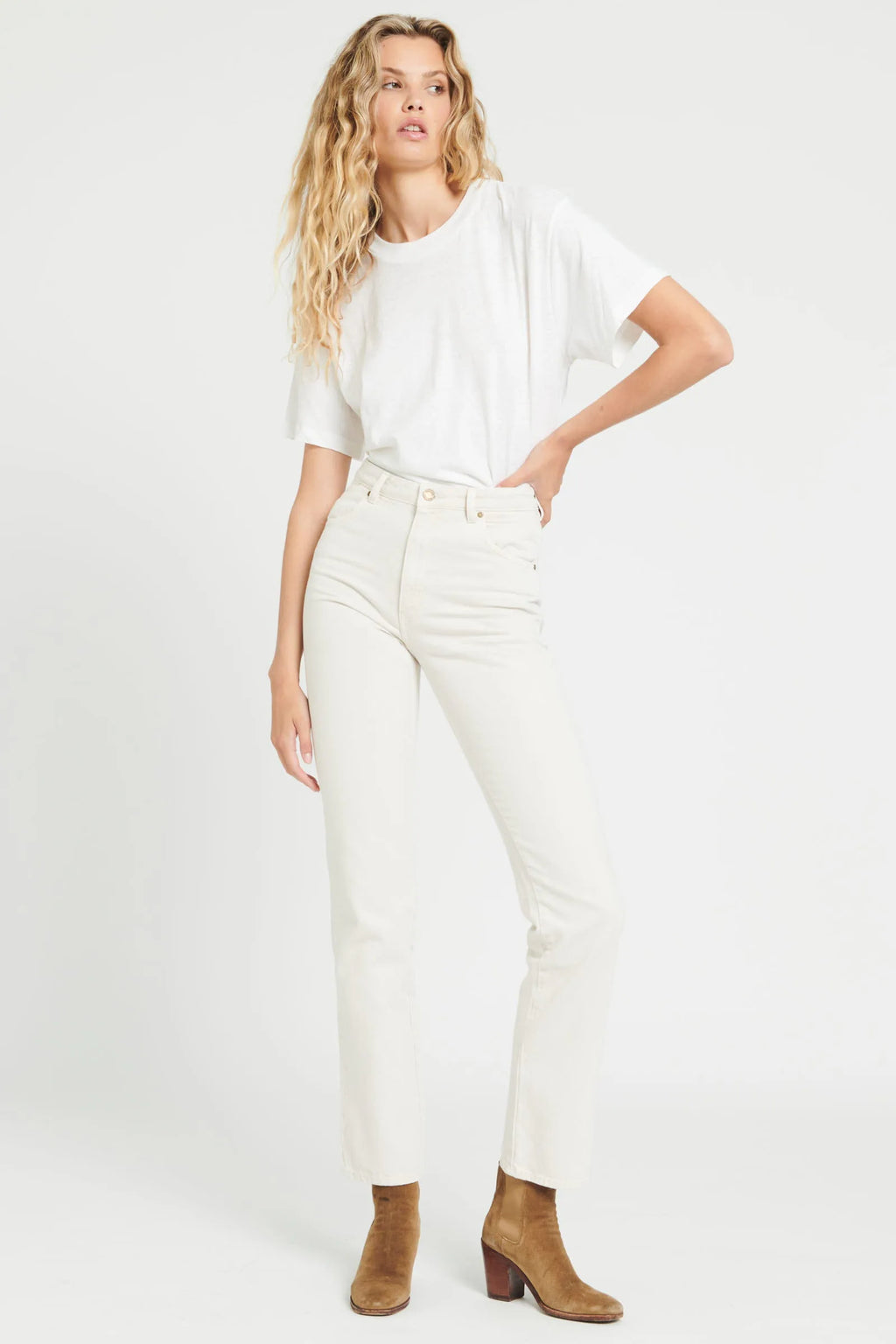 Vintage White Tomboy Tee