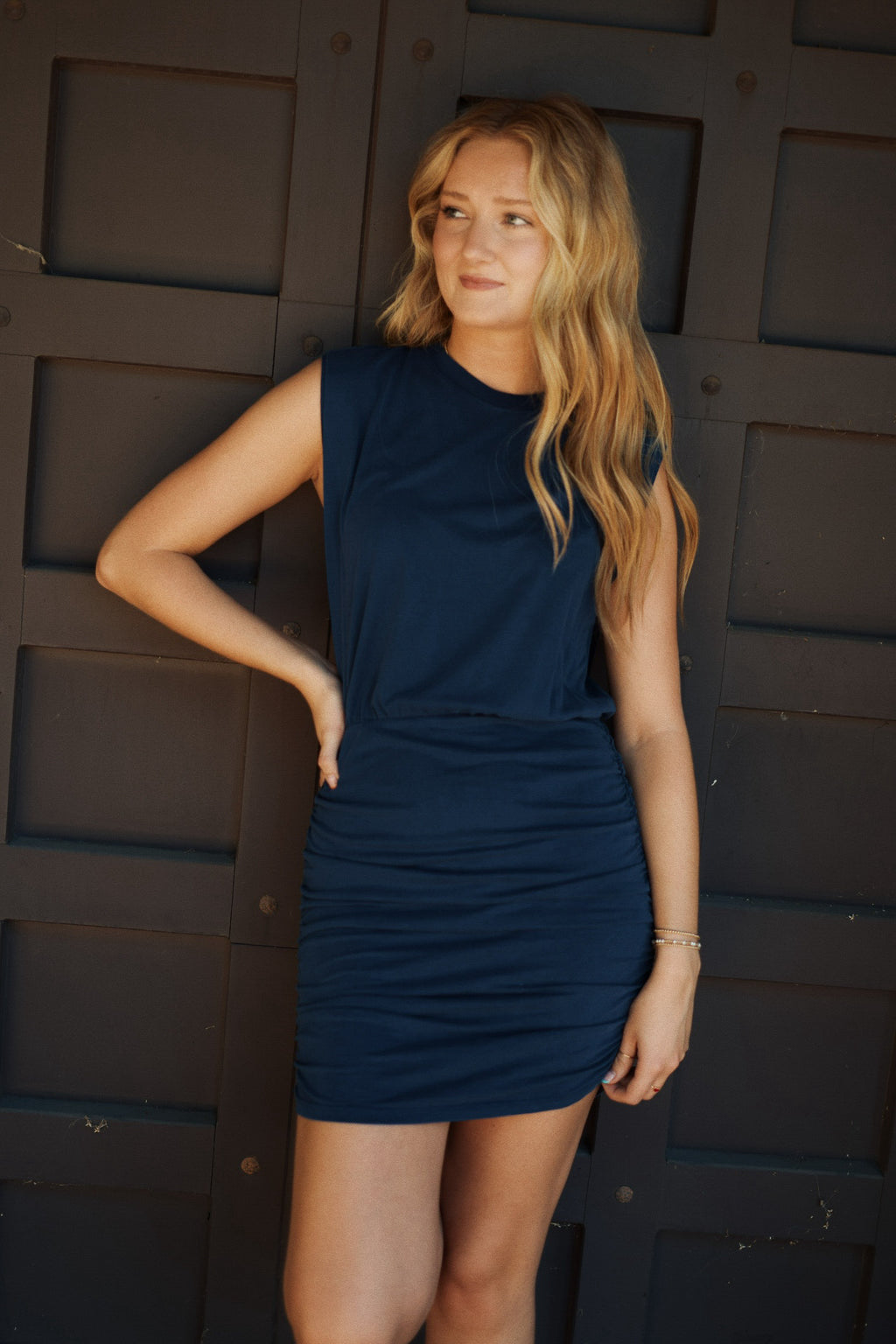 Last Call Ruched Mini Dress