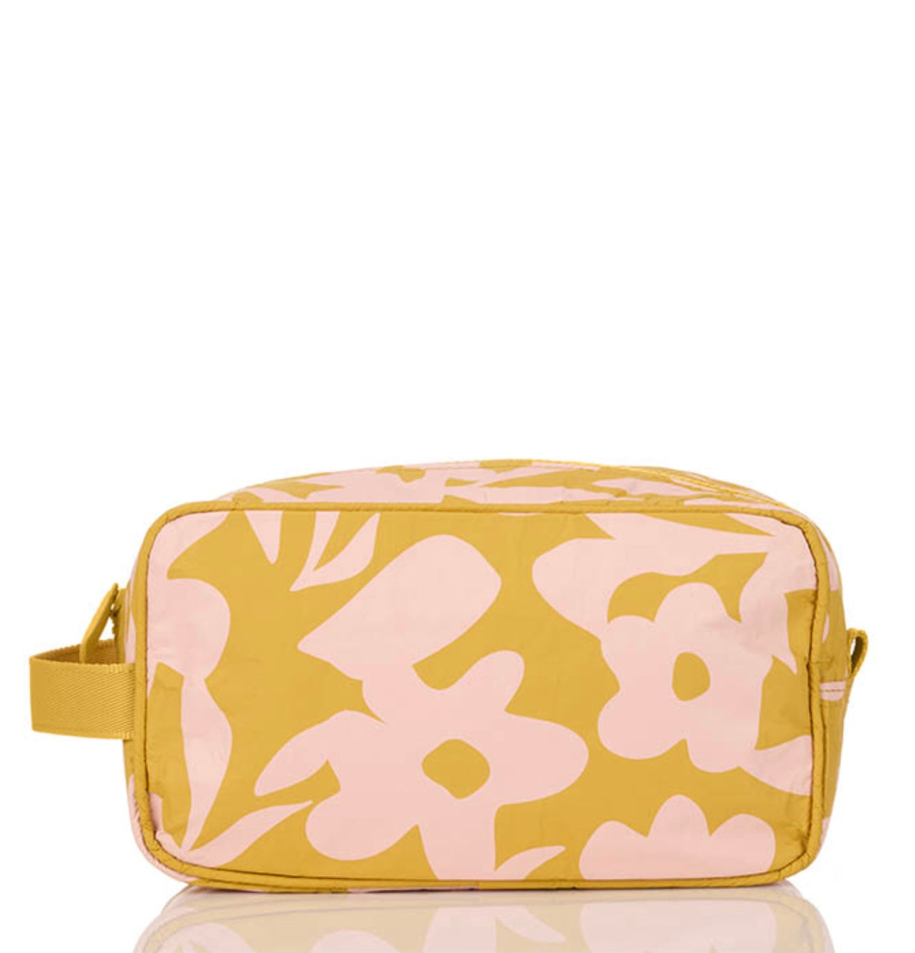 Fall Flowers Mustard Dopp Kit