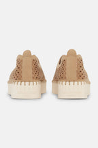 Latte Platform Tulip Shoes