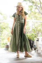 Karri Olive Button Front Dress