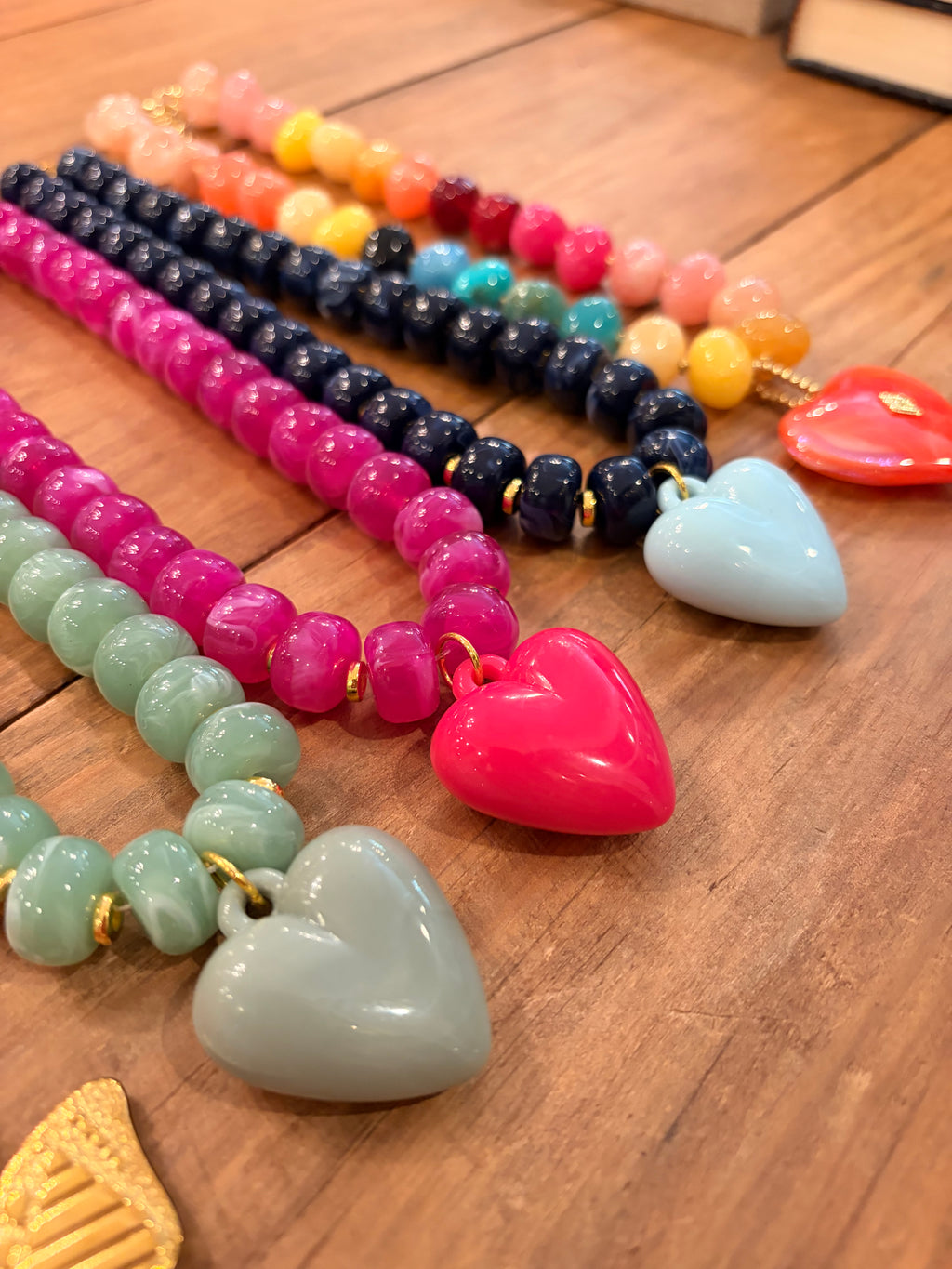 Chunky Charm Beaded Necklace