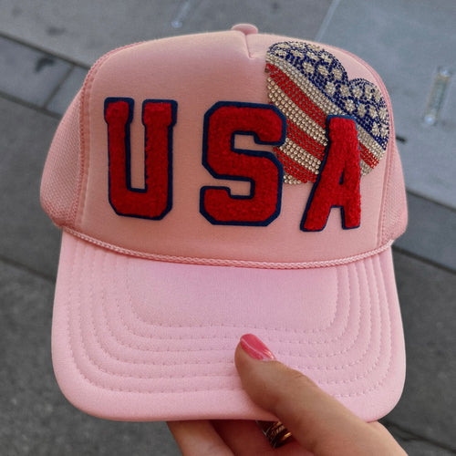 USA Pink Americana Trucker Hat
