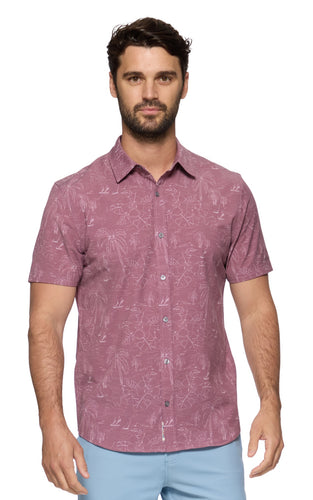 Richfield Tropical Performance Button-Up Shirt