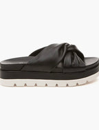 Bright Black Platform Sandal