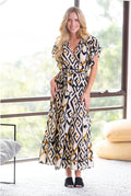 Monifa Frill Wrap Dress
