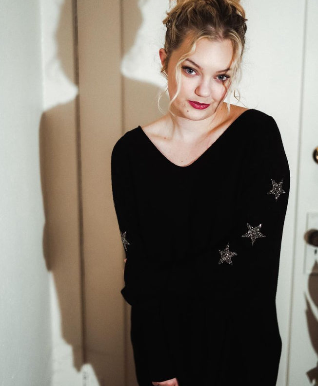 Olivia Black Star Sweater