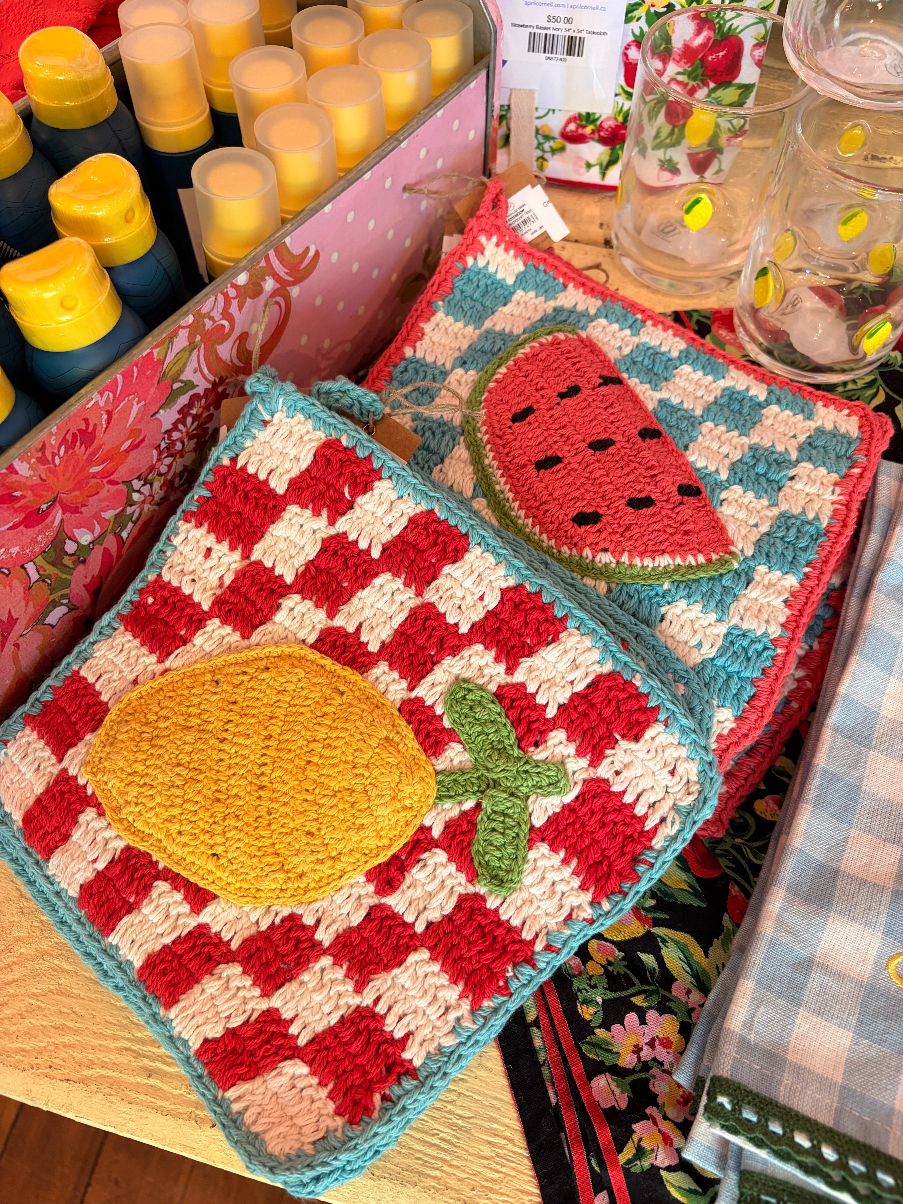 Crochet Fruit Potholder