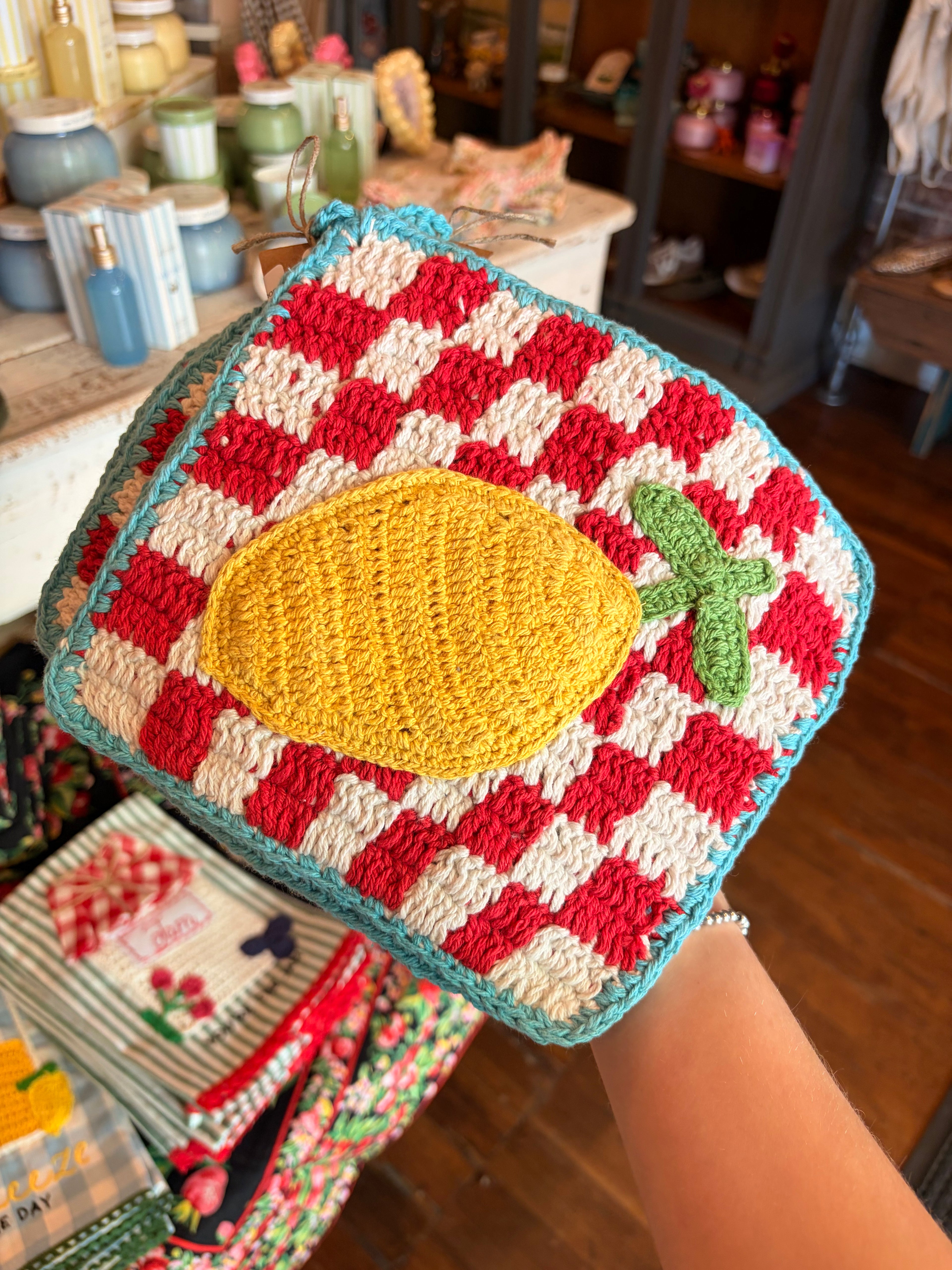 Crochet Fruit Potholder