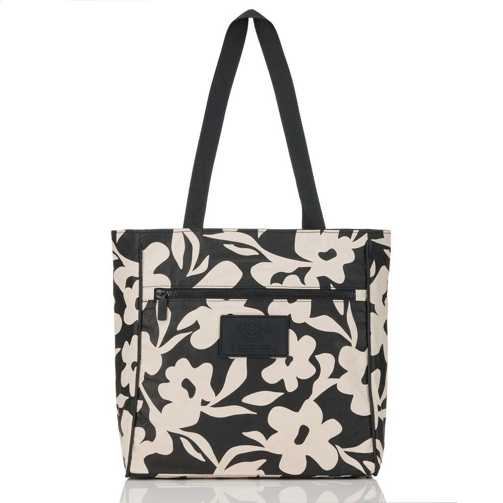 Fall Flowers Black Go-To Tote