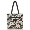 Fall Flowers Black Go-To Tote