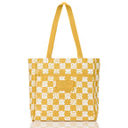 Pua Check Mustard Go-To Tote