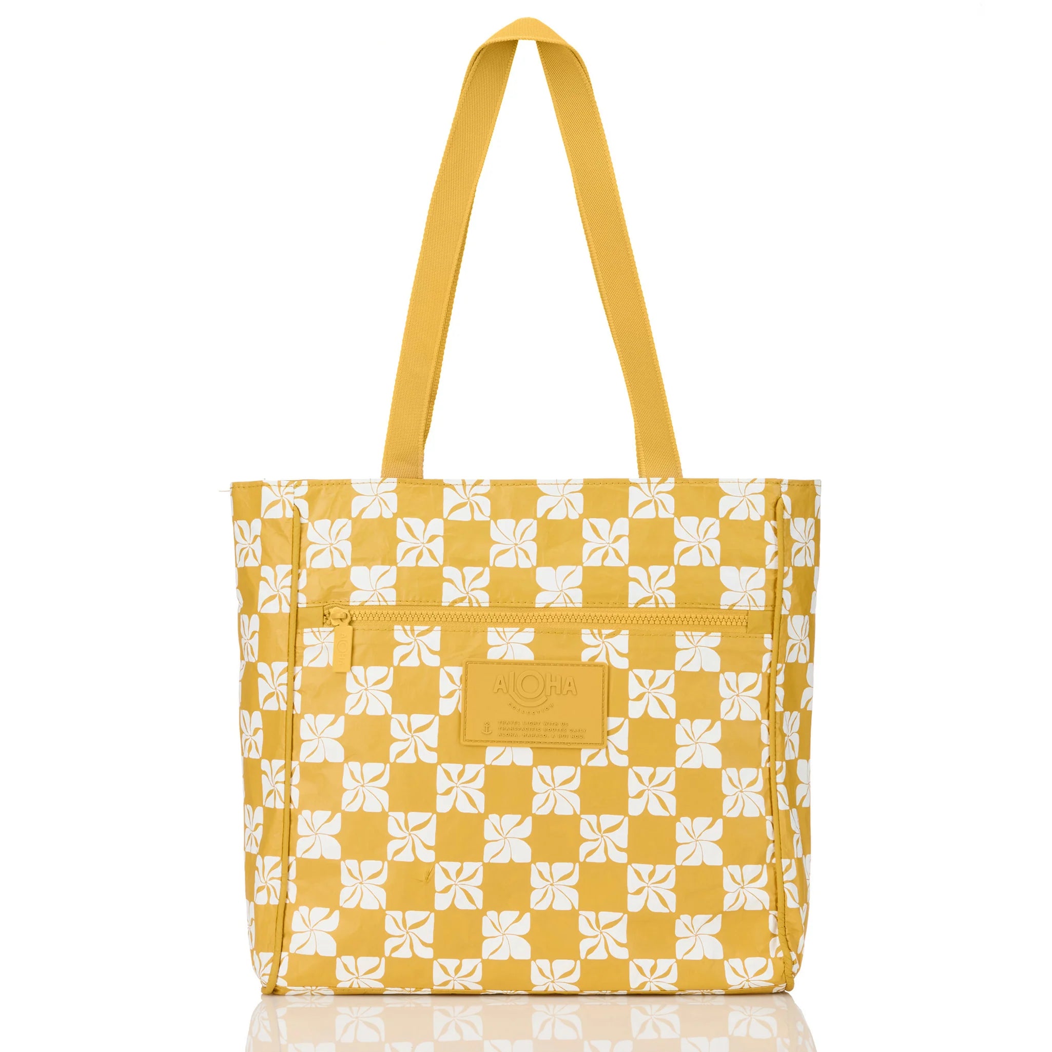 Pua Check Mustard Go-To Tote