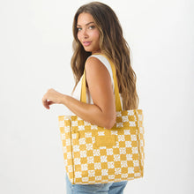 Pua Check Mustard Go-To Tote