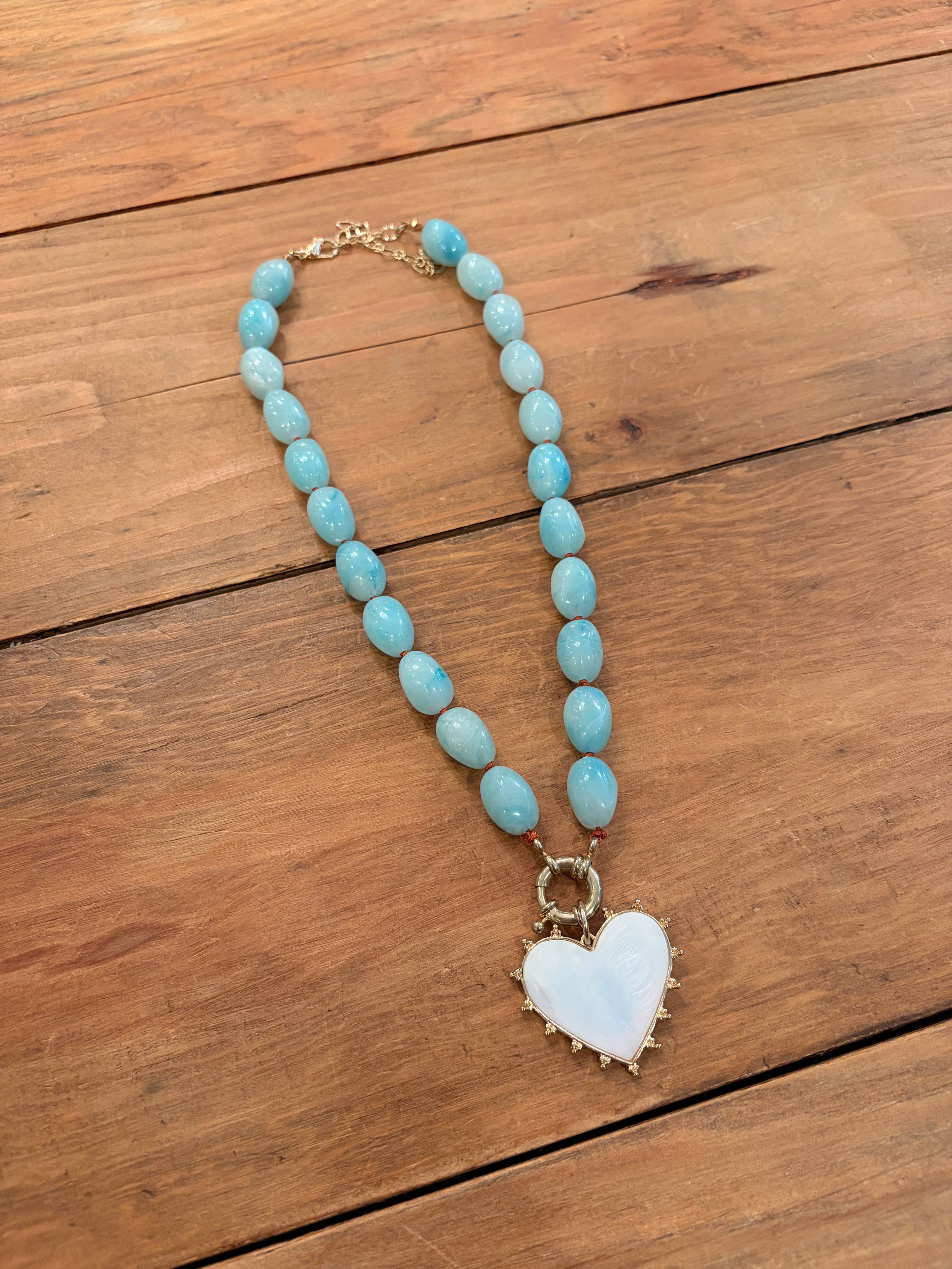 Chunky Charm Beaded Necklace