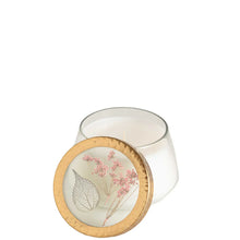 Apricot Rose Medium Pressed Floral Candle