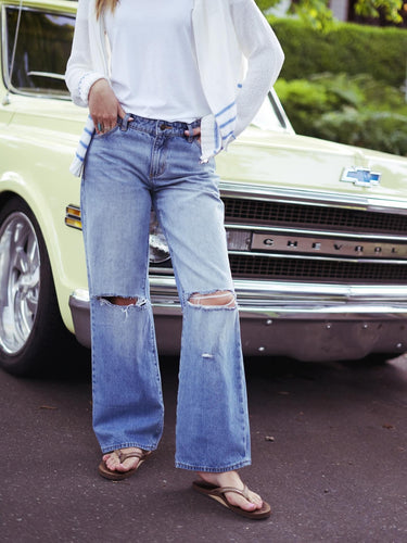 Brad Blue Worn Heidi Jeans