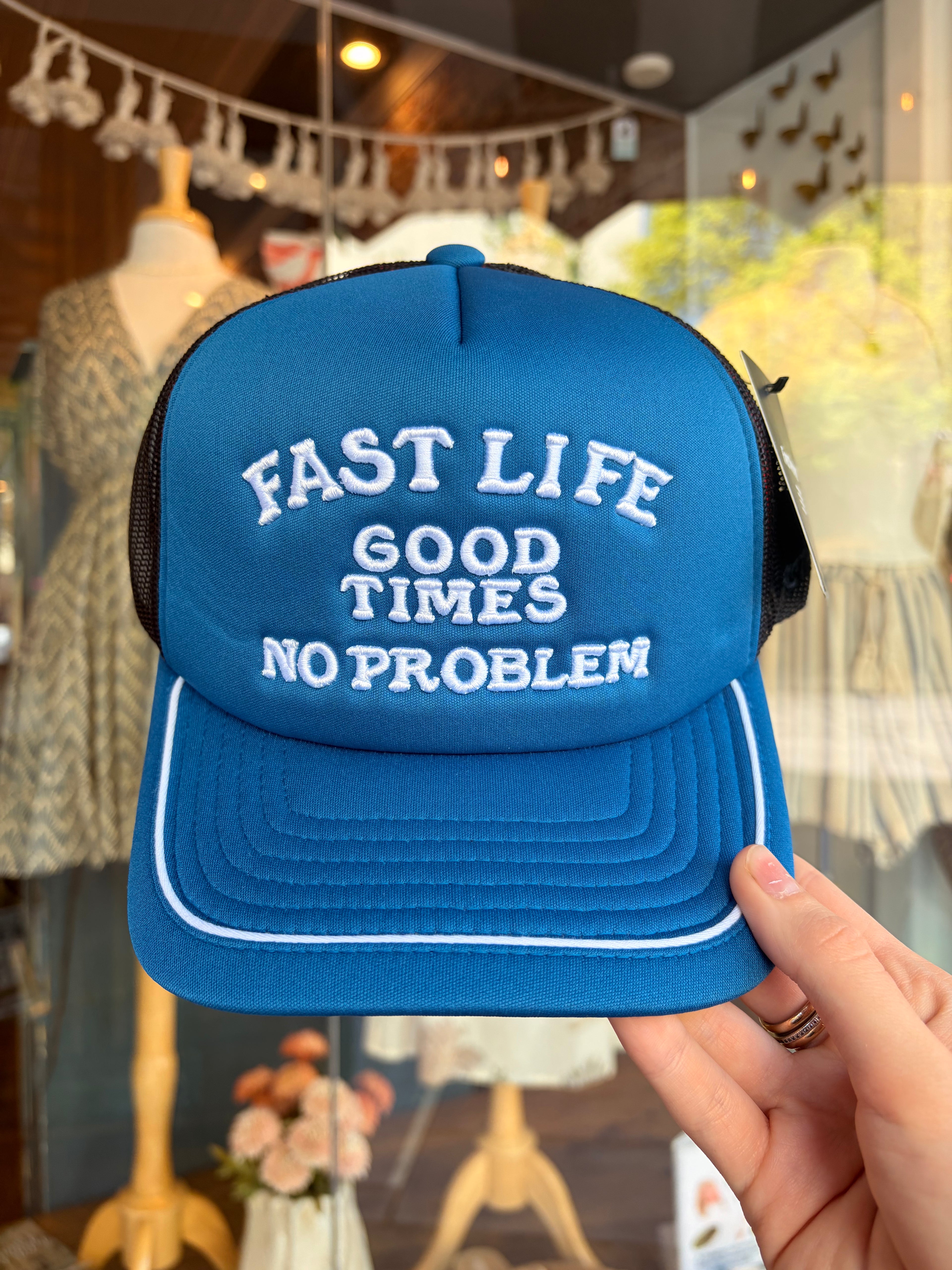 No Problem Indigo Hat