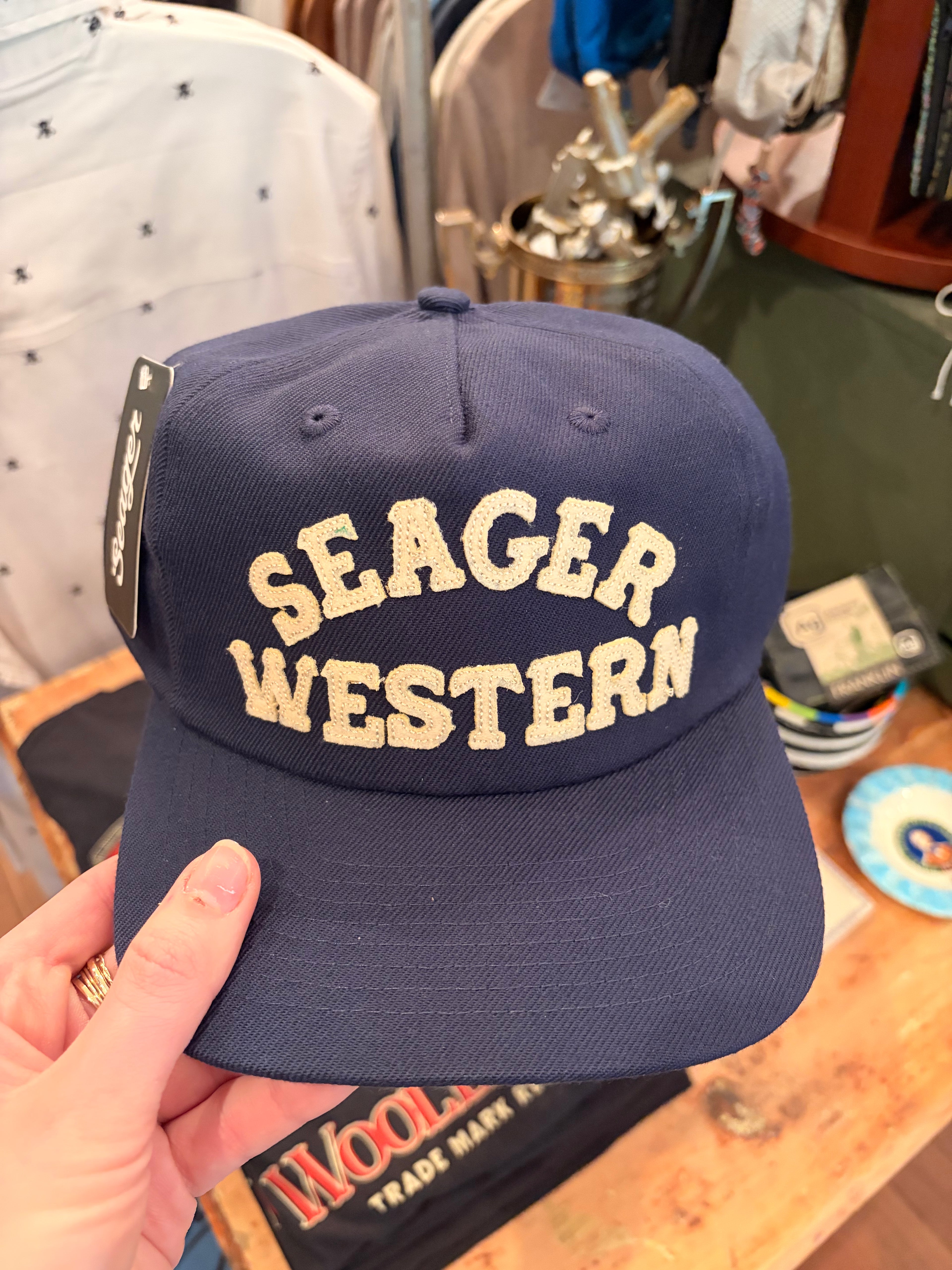 Seager Western Navy Snapback