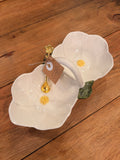Flower Double Tidbit Serving Set