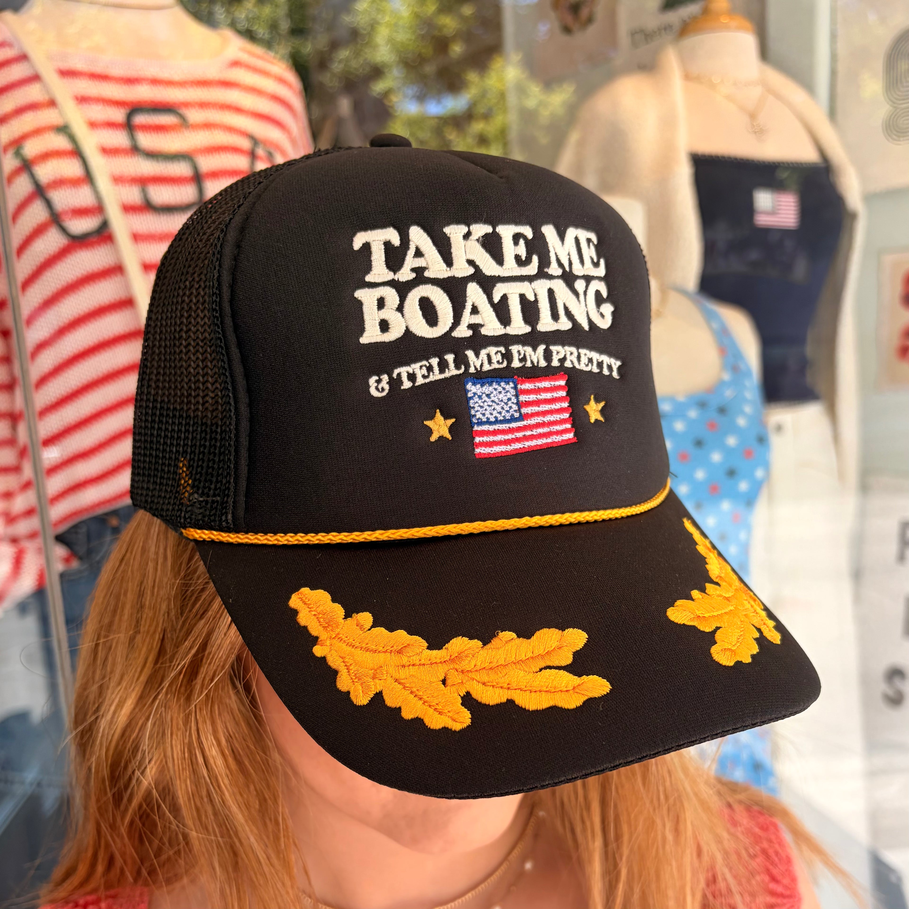 Take Me Boating Trucker Hat