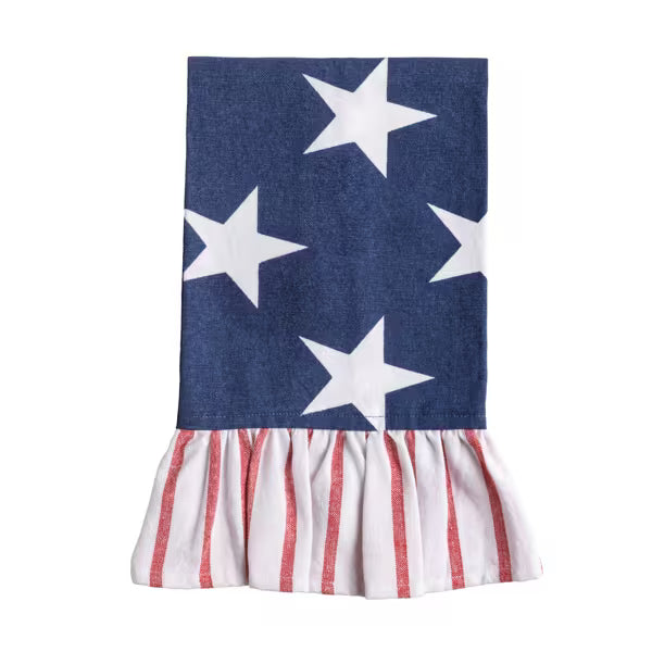 Americana Ruffle Tea Towel