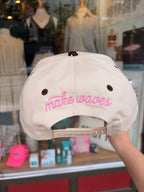 3 Seas Puff Embroidered Polka Dot Trucker Hat