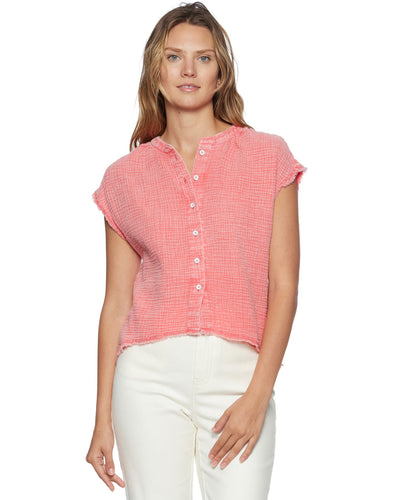 Amberly Coral Top