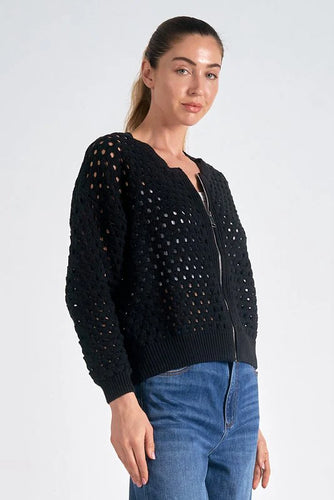 Aster Zip Front Sweater