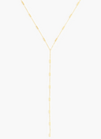 Regina Gold Lariat Necklace