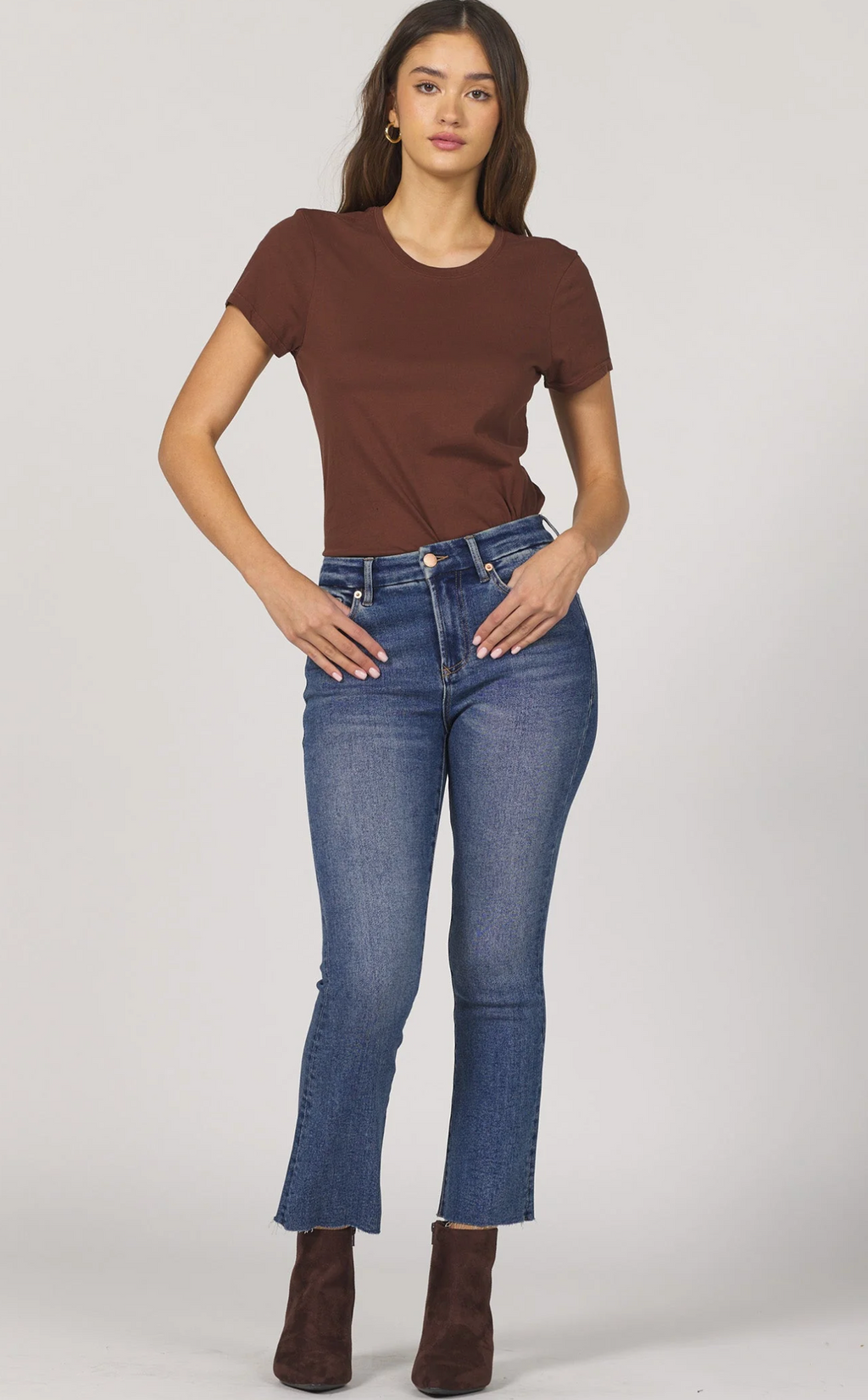 Jeanne Palmer Crop Flare Jean