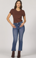 Jeanne Palmer Crop Flare Jean