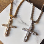 Everlasting CZ Cross Necklace