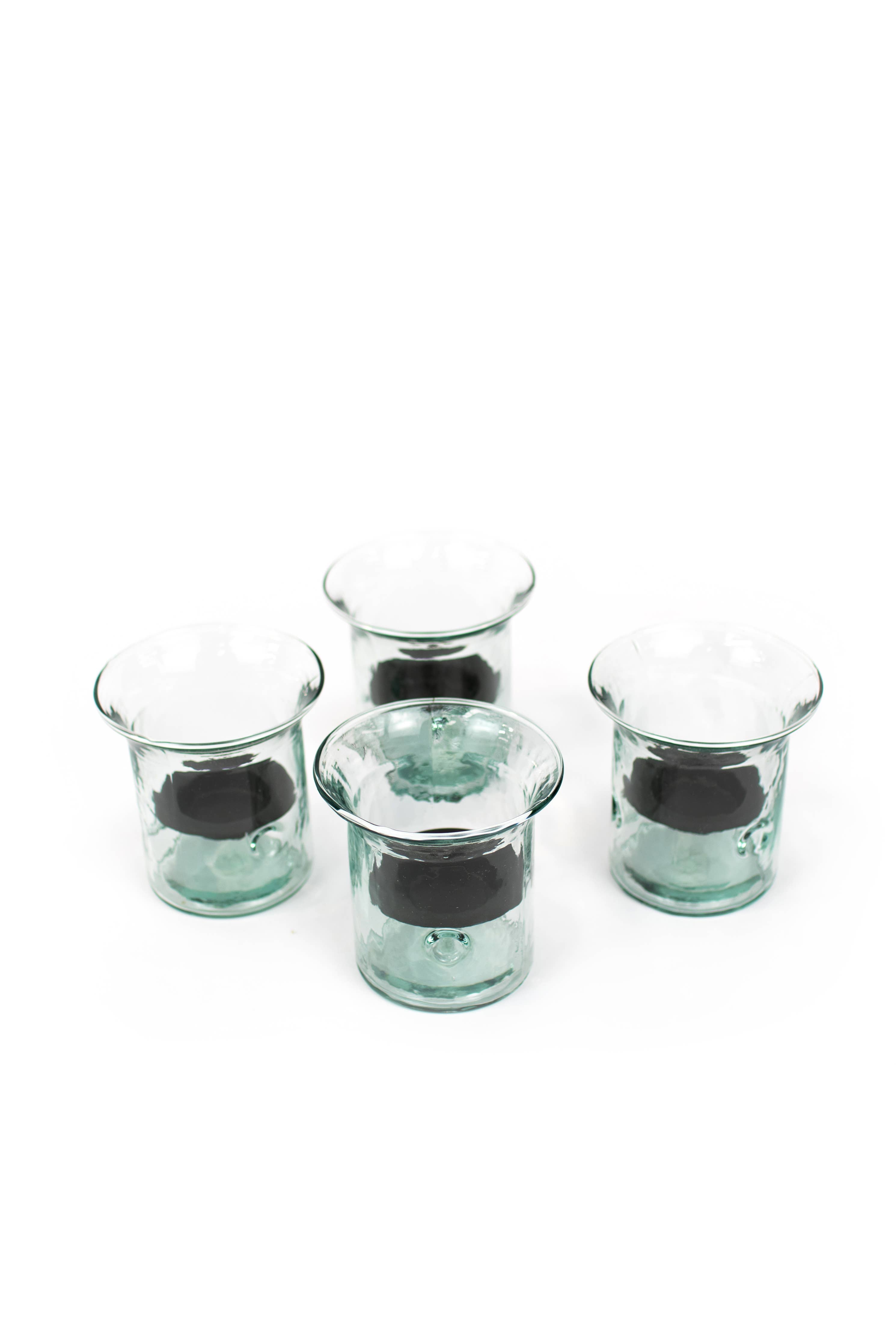 Recycled Glass Votive Mini Hurricane