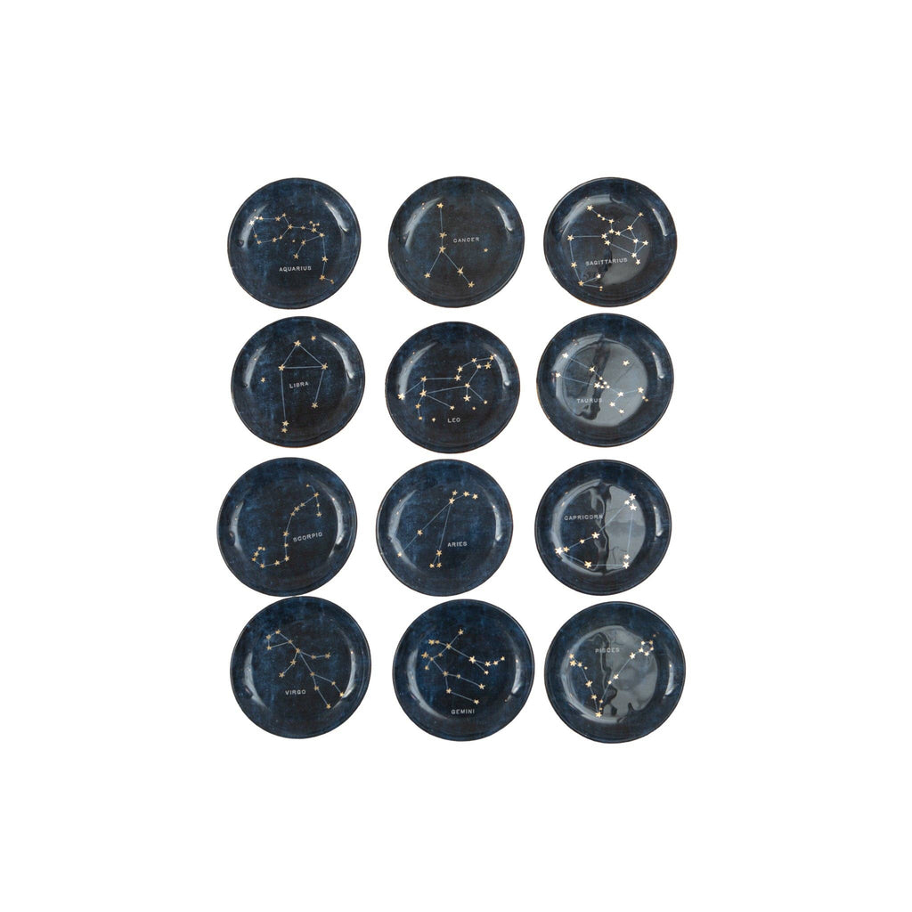 Constellation Round Decoupage Plate