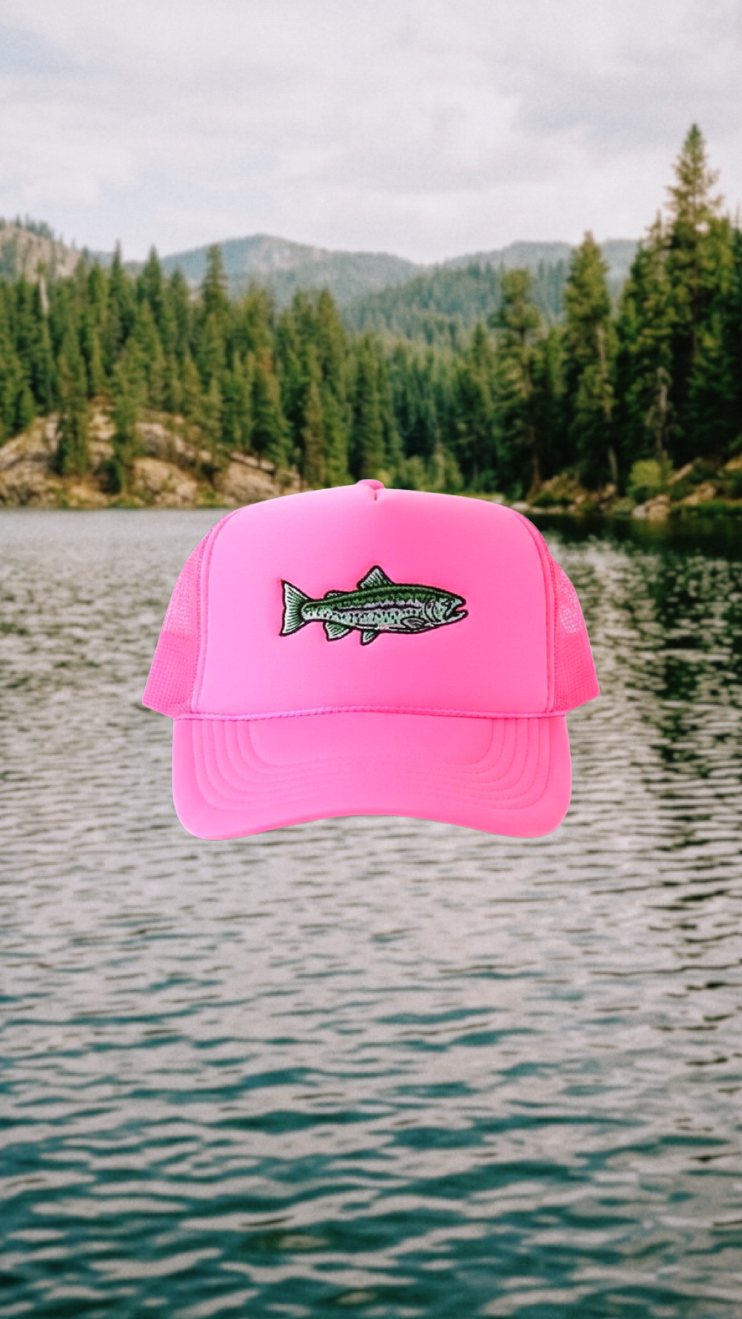 Rainbow Trout Embroidered Hat