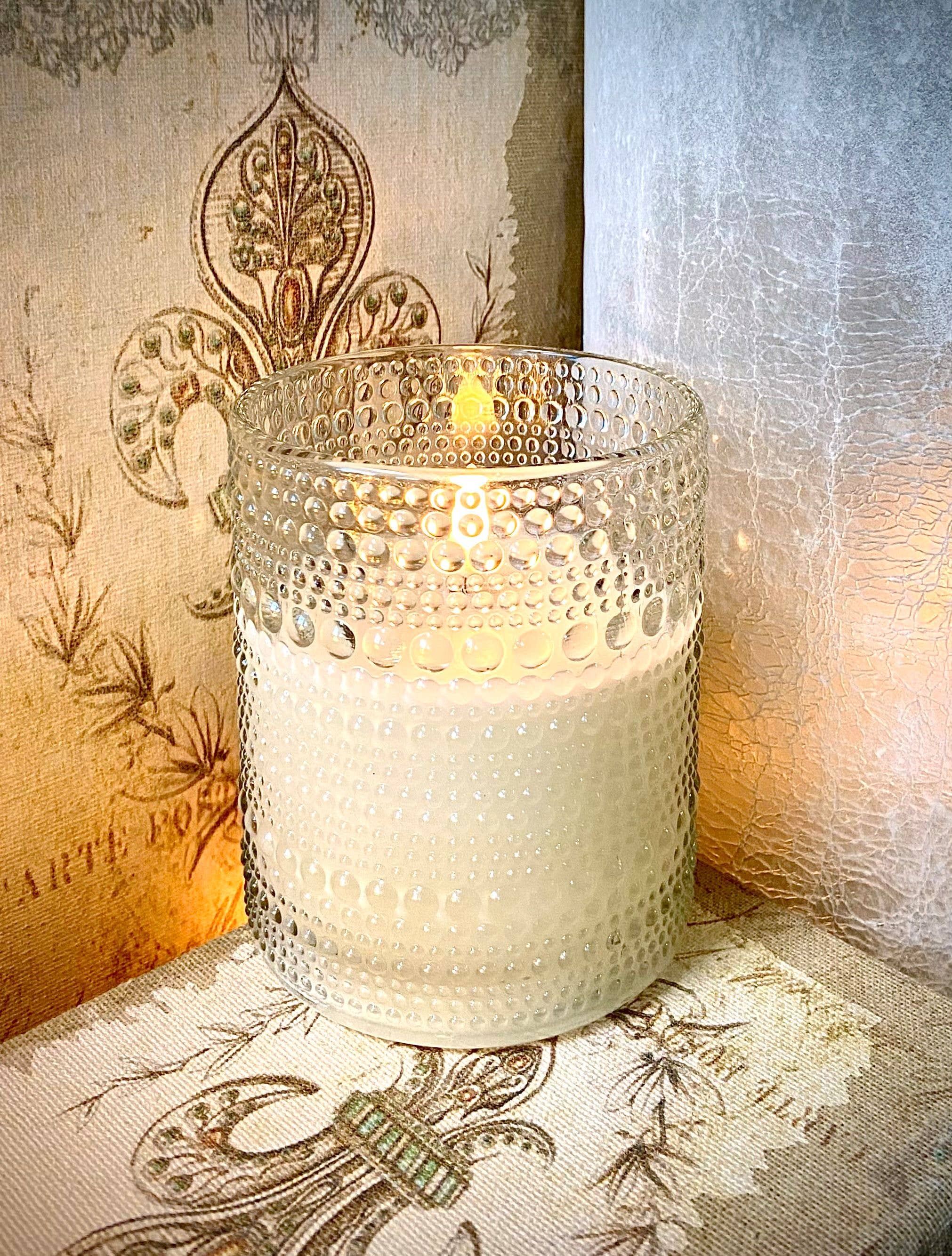 Radiance Embossed 4"x5" LED Candle