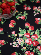 Strawberry Black 54" x 54" Breakfast Tablecloth
