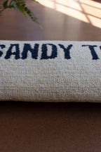 Sandy Toes Hand Hooked Oversize Pillow