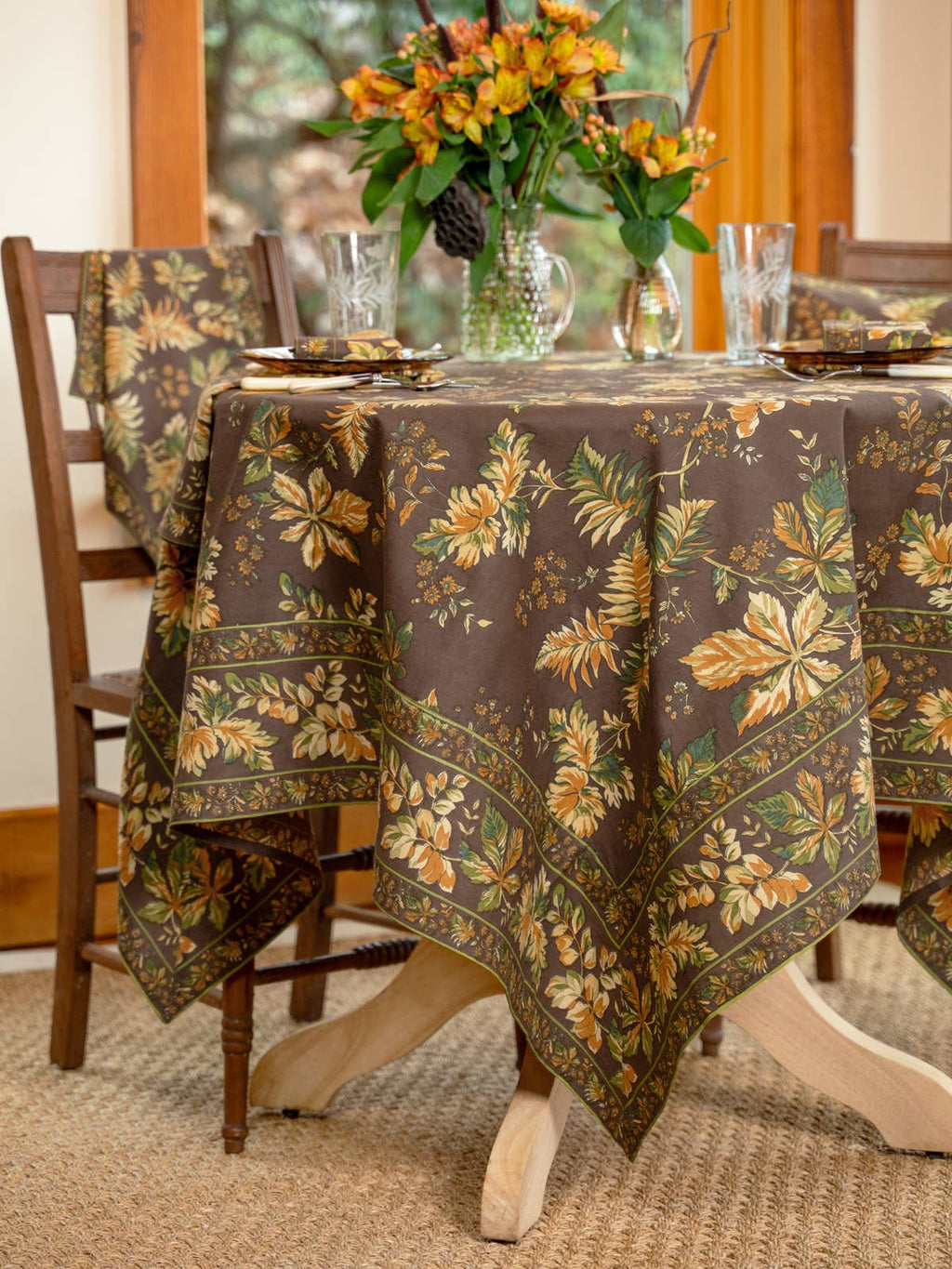 Adirondack Chocolate 54" Tablecloth
