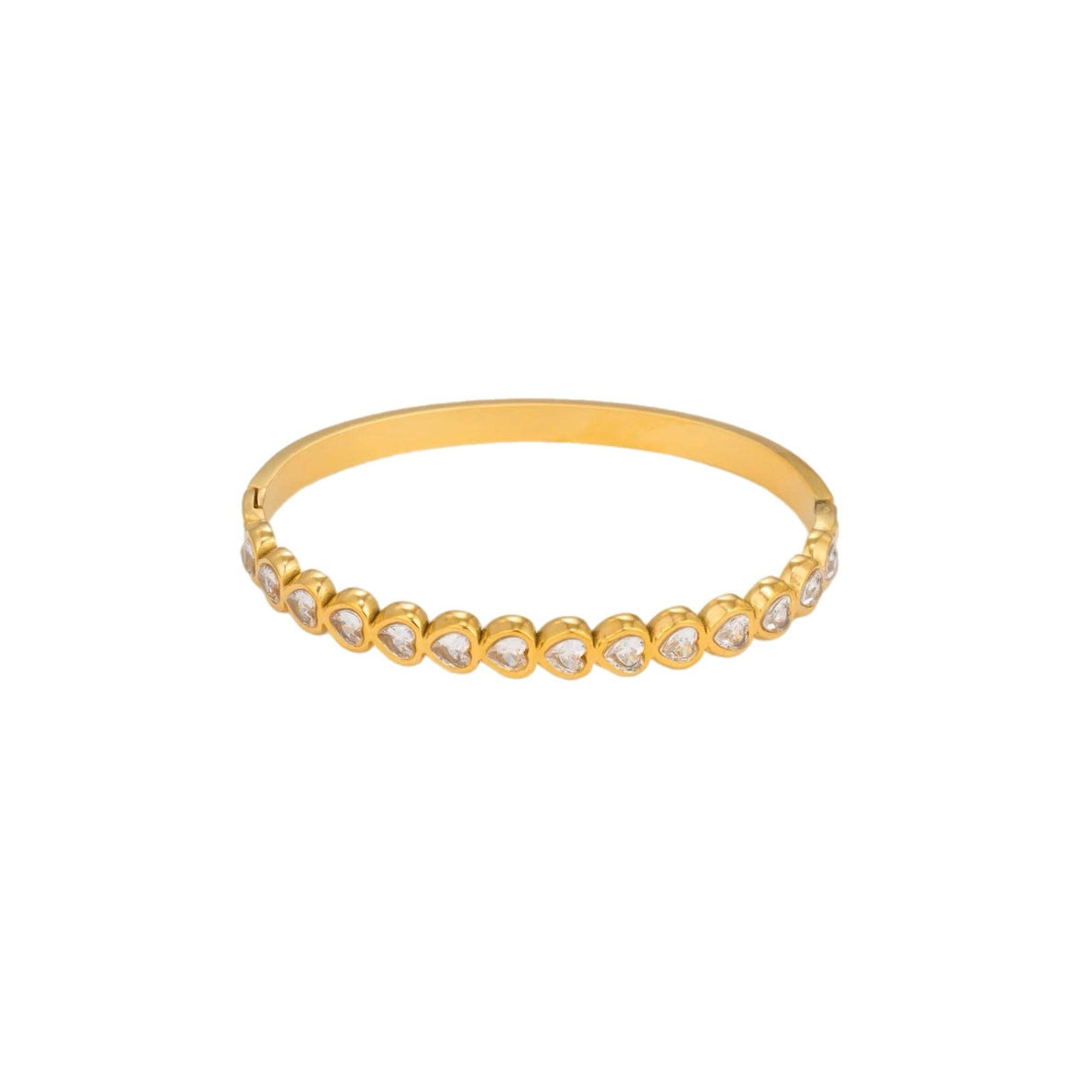 Elodie Heart Cuff Bracelet